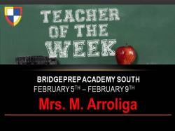 Teacher of the Week